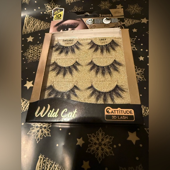 NIB Ebin New York Wild Cat 3D Lashes 3 Pairs 👀 Eyelash Extensions - Picture 4 of 5